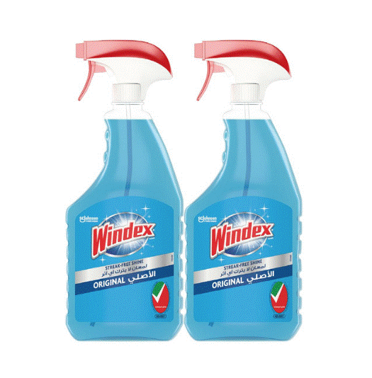 Windex Glass Cleaner Blue 2*750 Ml @ 25% Off