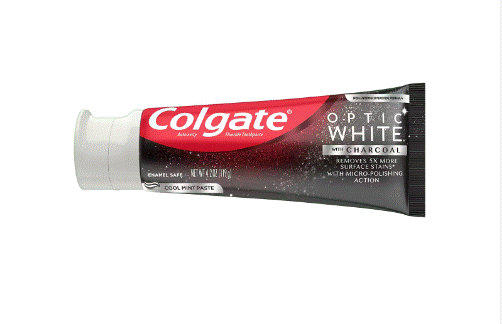 Colgate Optic White Charcoal Whitening Toothpaste, 75ml