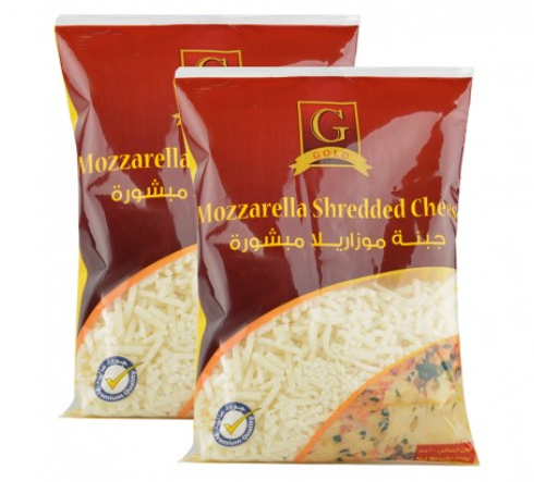 Gold Shredded Cheese Mozzarella 200Gx2