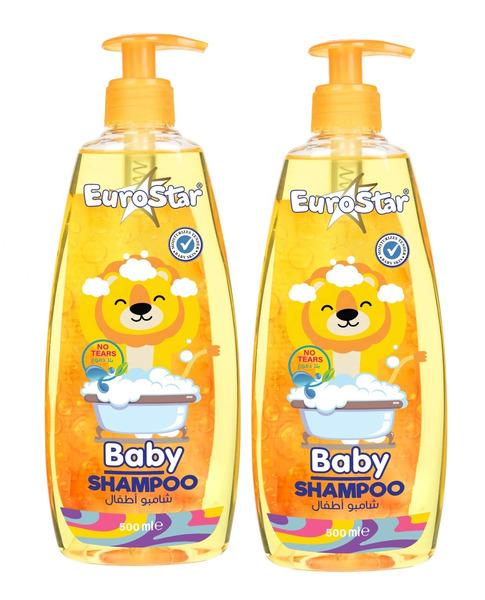 Euro Star Baby Shampoo 500 Ml (Pump) 2 Pcs