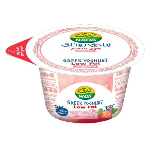 Nada Low Fat Strawberry Greek Yoghurt, 160g