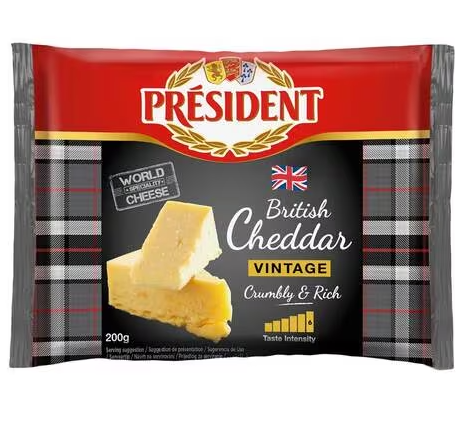 President Vintage Cheddar Cheese 200 g