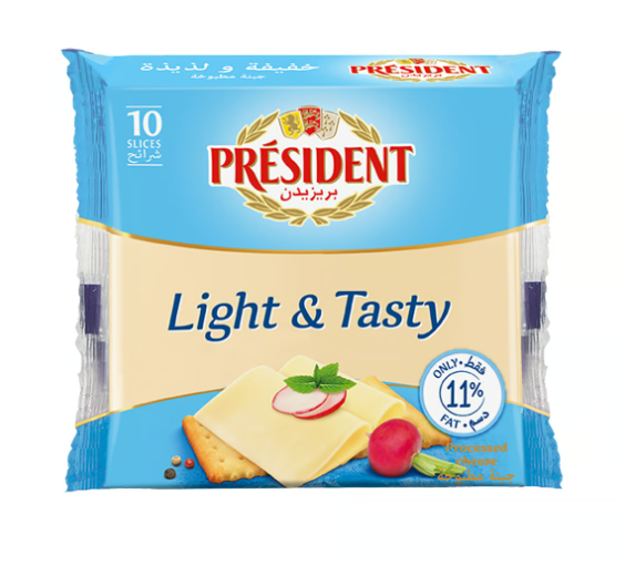 President Light Cheese 10 Slices 200 g