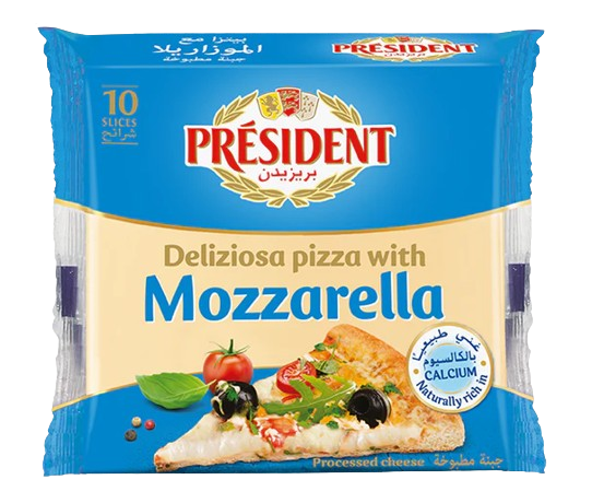 President Slices Mozzarella 10 pcs 200 g