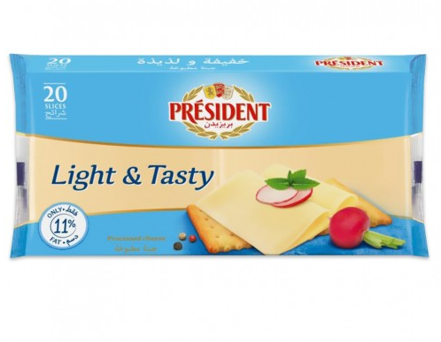 President 20 Slices Cheese Light 400 G