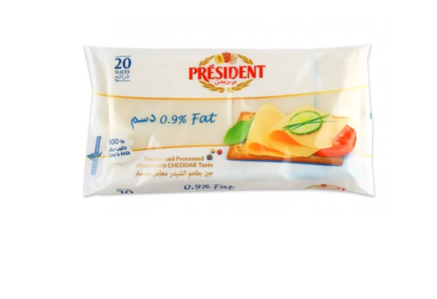 President Cheese Slices Fat Free 400 g