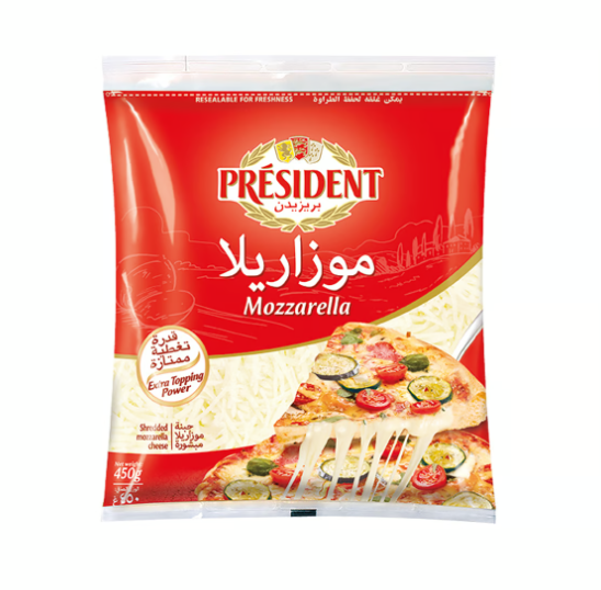 President Shredded Mozzarella 450 G