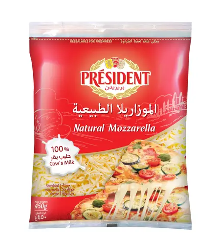 President Shredded (Mozzarella + Cheddar ) 450 G