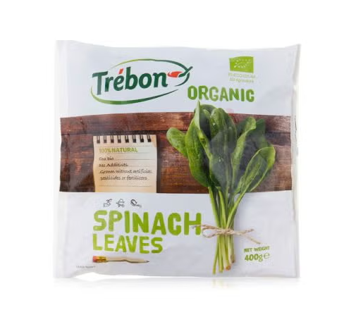 Trebon Organic Spinach Leaves 400 G