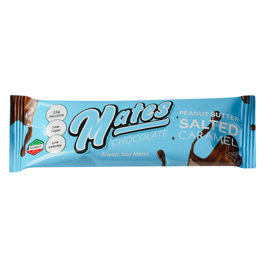 Mates Choc Peanut Butter Salted Caramel Bar, 54g