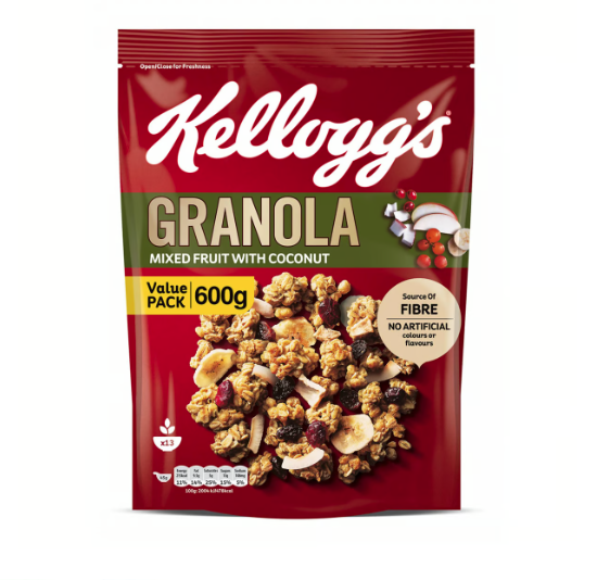 Kellogg'S Granola Mixed Fruit With Coconut