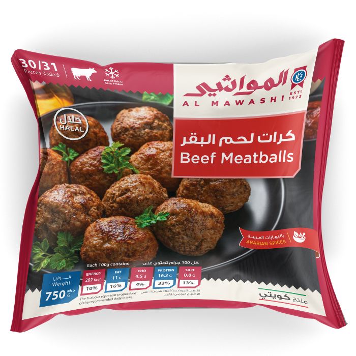 Al Mawashi Beef Meatballs with Arabic Spices 750 g