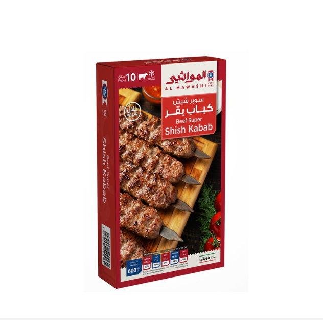 Al Mawashi Beef Super Shish Kabab 600 g