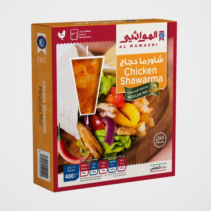 Al Mawashi Chicken Shawarma Mexican Mix (400 gm)