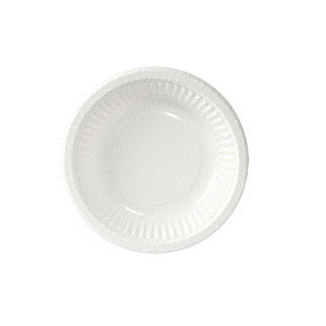 Round Plastic Plate18 Cm  (50 Pcs)