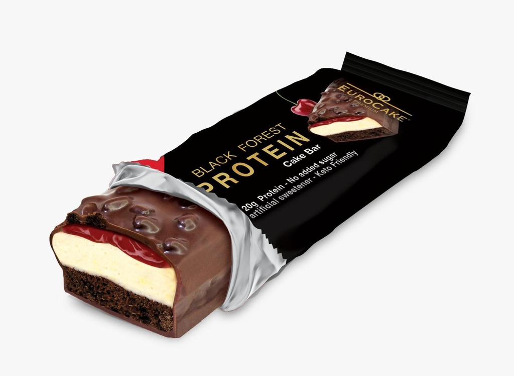 Eurocake Black Forest Protein Cake Bar, 65g