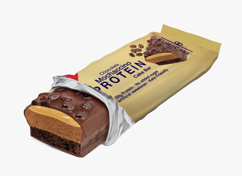 Eurocake Chocolate Mochaccino Protein Cake Bar, 65g