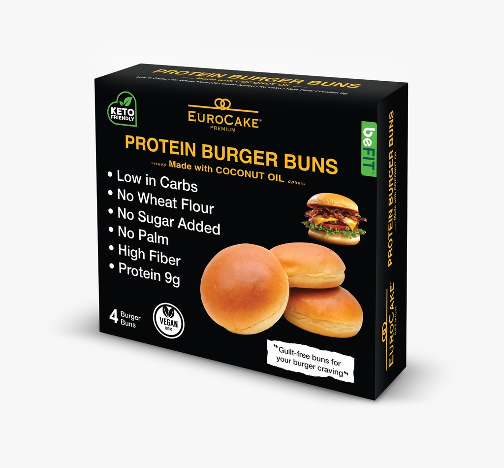 Eurocake Protein Burger Buns Vegan 200g