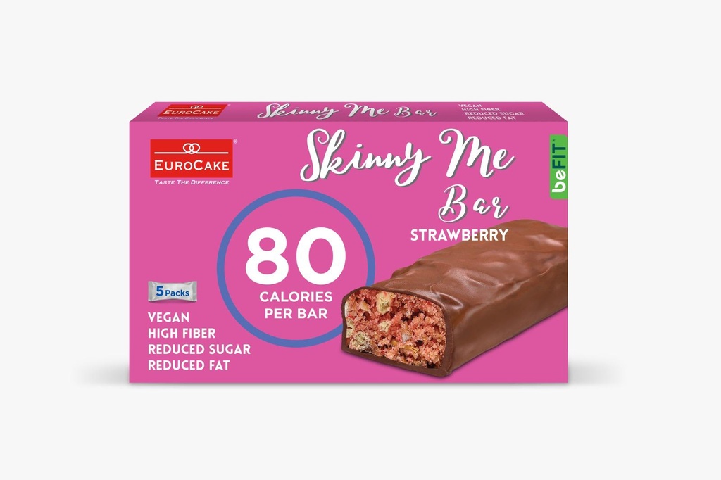 Eurocake Strawberry Skinny Me Bar, 100g