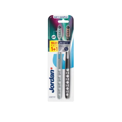 Jordan Ultralite Soft Toothbrush, 2 Pieces