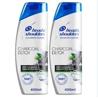 Head & Shoulders Charcoal Detox Anti-Dandruff Shampoo 2 x 400 ml