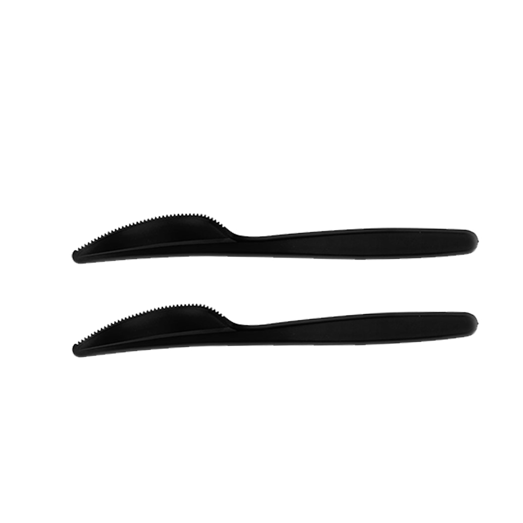 Deluxe Plastic Knife Black - 20 pcs