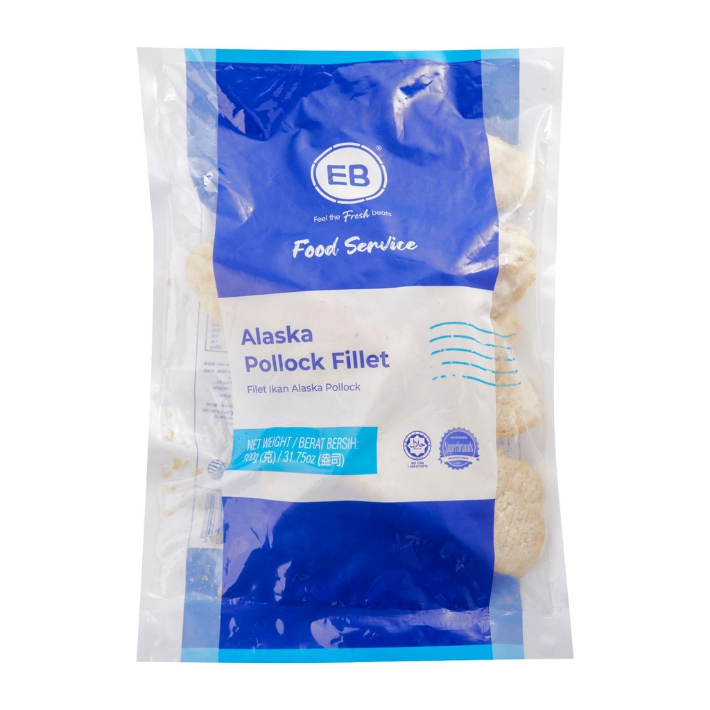 Eb Alaska Pollock Fillet 900 Gm