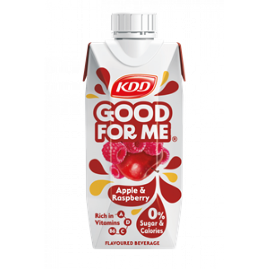 KDD Zero Sugar Good For Me Apple And Raspberry Juice 250ml