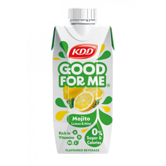 KDD No Sugar Added Good For Me Lemon & Mint Mojito Flavored Juice 250 ml