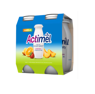 Actimel Multifruits Flavor Dairy Drink 4x93ml