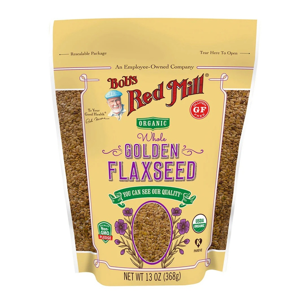 Brm Gf Organic Flaxseeds Golden