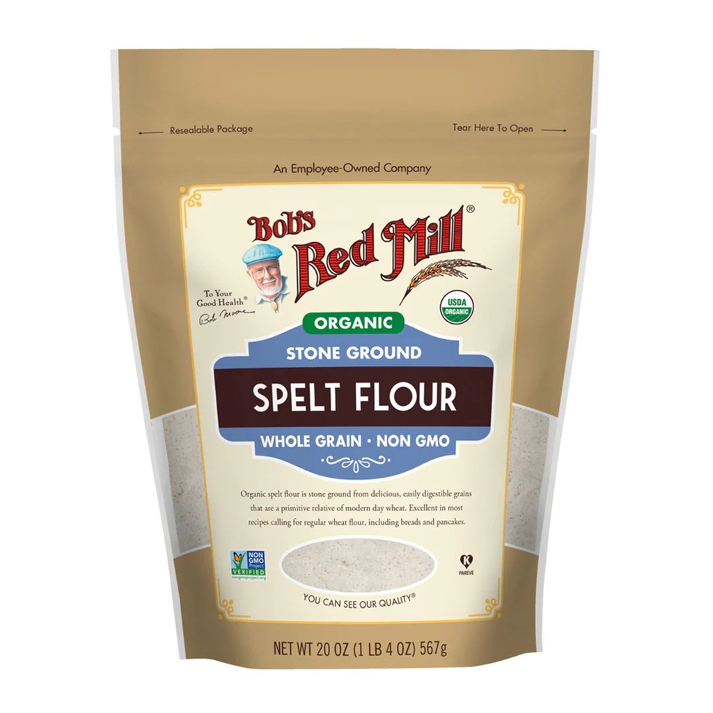 Brm Organic Spelt Flour 20 Ozs