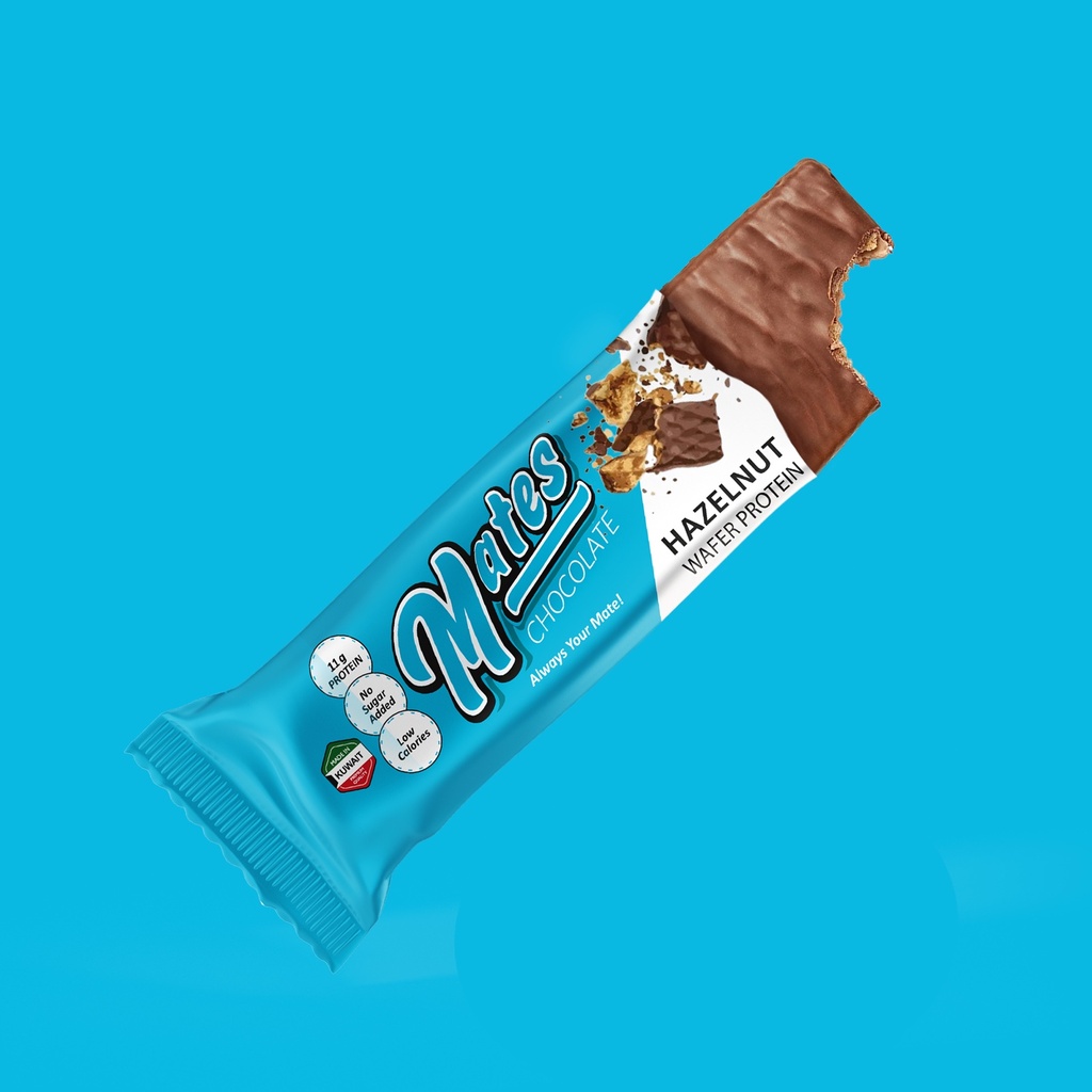 Mates Hazelnut Wafer Protein Bar, 46g