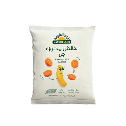 Natureland Baked Puffs - Carrot 12g