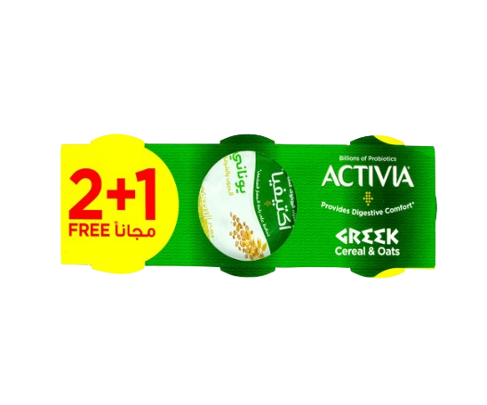 Activia Greek Ceral & Oats (2 + 1 Free)