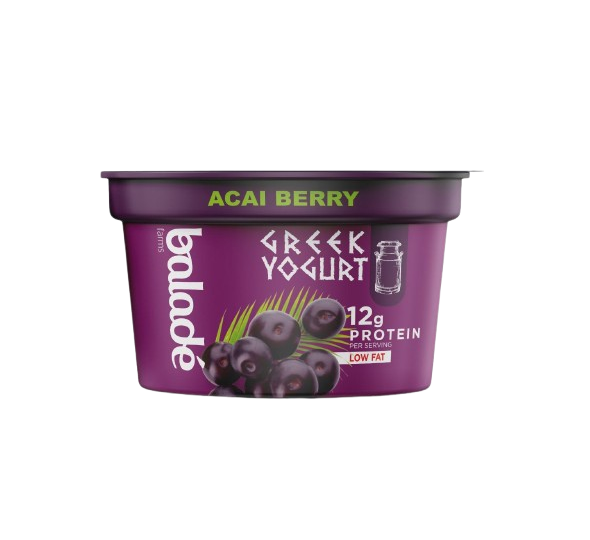 Balade Greek Yogurt Acai Berry High Protein LF 180gm