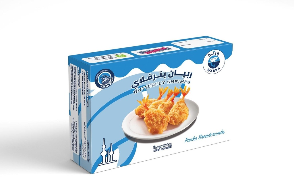 Warba Butterfly Shrimps Panko Breaded Crumbs 400gm