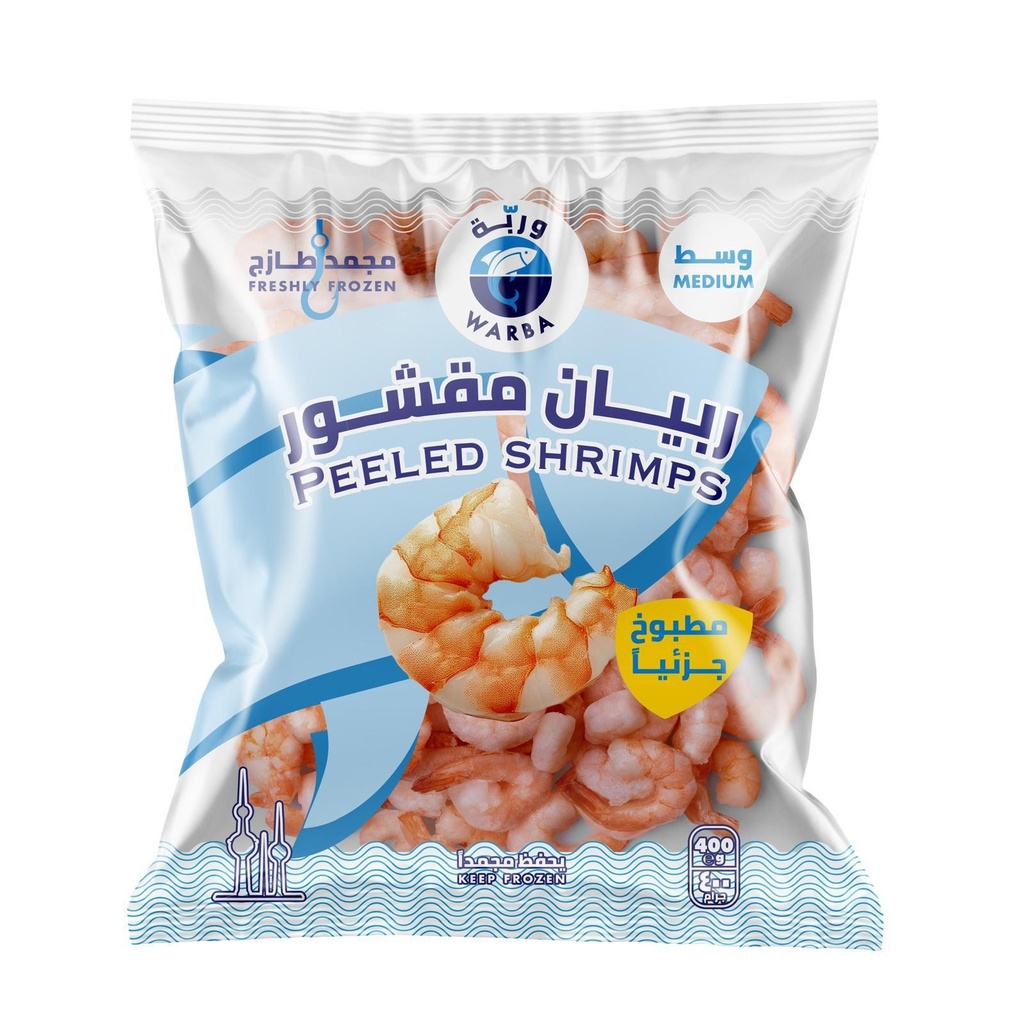 Warba Peeled Shrimps Medium Half Cooked 400gm