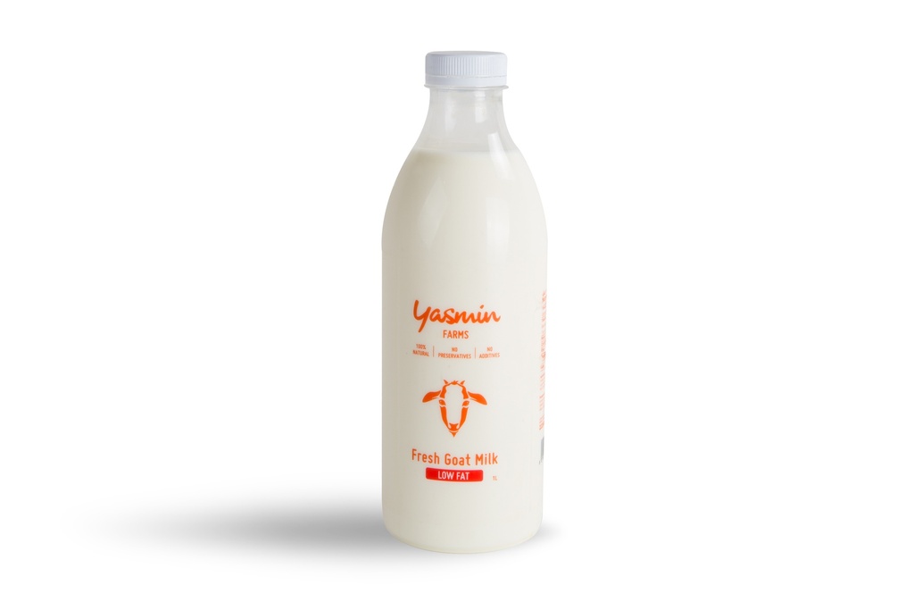 Yasmin Farms Milk Goat Low Fat Plastic Bottle 1L