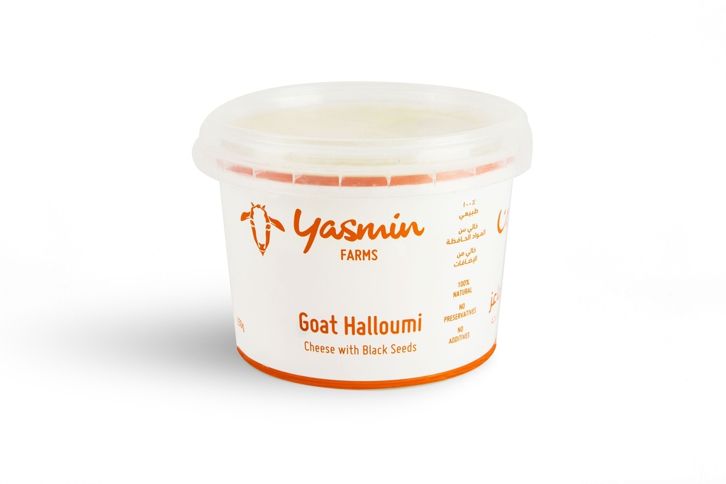 Yasmin Farms Halloumi Cheese Goat With Blackseeds 250g