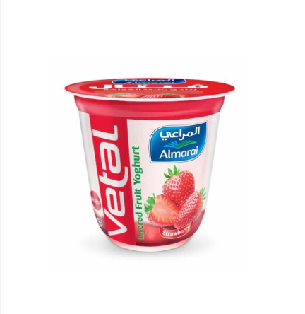 Almarai Strawberry Vetal Layered Fruit Yoghurt 140G