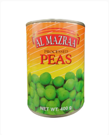 Al Mazraa Peas 400 Gm