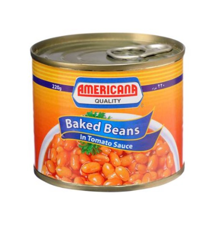 Americana Baked Beans In Tomato Sauce 220 Gm‏