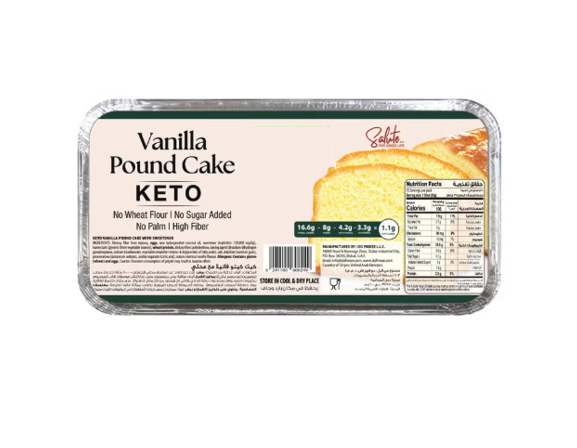 Salute Keto Pound Cake Vanilla 350gm