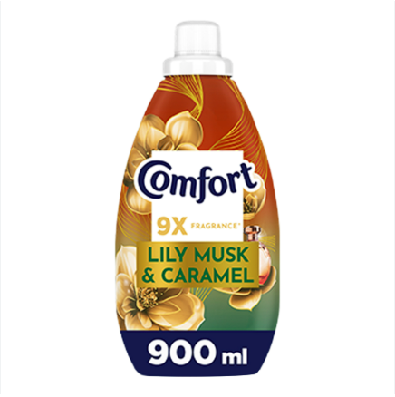 Comfort Concentrate Fabric Softener Lily Musk & Caramel 900 ml