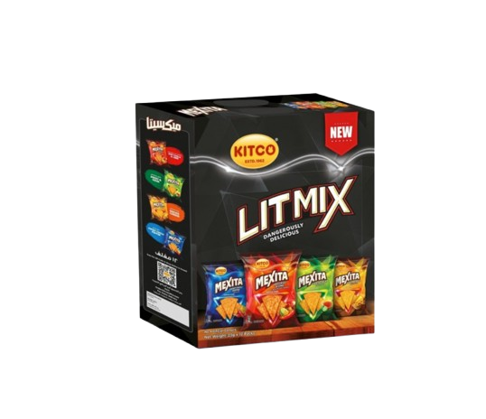 Kitco Mexita Assorted Tortilla Chips Box 12 x 23 Gm