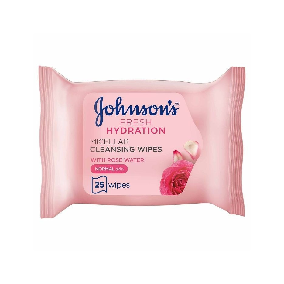 J'S Rose Water Micellar Cleanser Wipes 25'S  