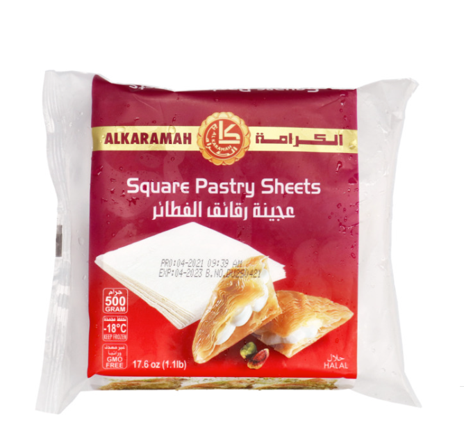 Al Karamah Square Pastry Sheets 500 Gm