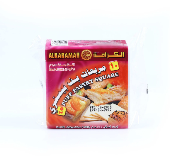 Al Karamah Puff Pastry Square 400 Gm