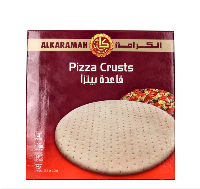 Al Karamah Pizza Crust 4 Pcs 1000 Gm